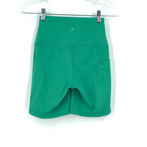 Yogalicious Bike Short Teal Green Blue Women's Size XS - Picture 6 of 6